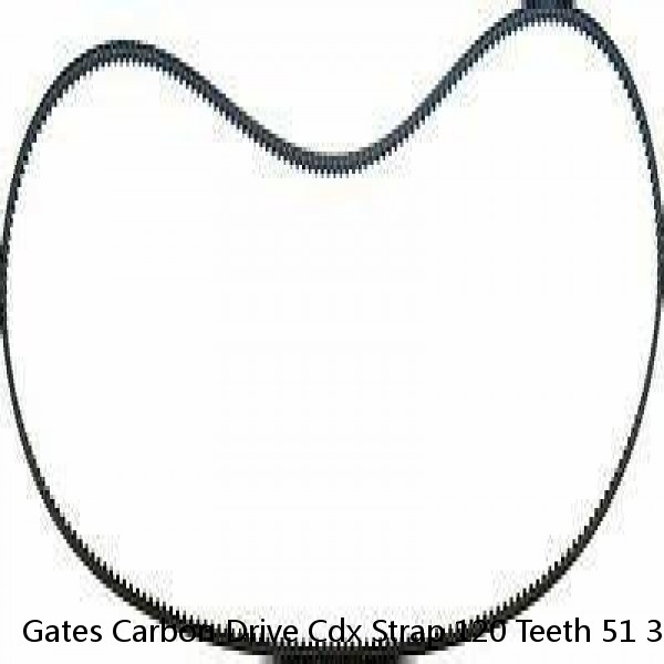 Gates Carbon Drive Cdx Strap 120 Teeth 51 31/32in Black 36 1/12ft-120T-12CT -