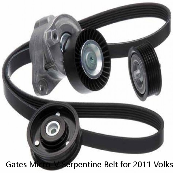 Gates Micro-V Serpentine Belt for 2011 Volkswagen Jetta 2.0L L4 Accessory vx #1 image